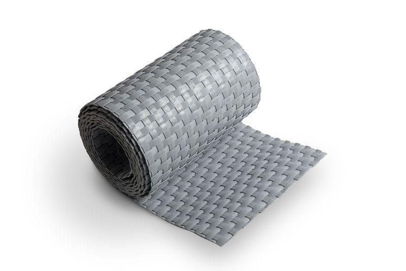 Polyrattan - Bandes de protection visuelle en gris MW 5 x 20 cm