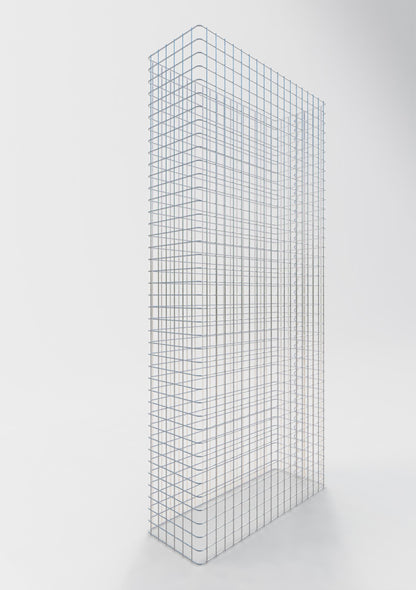 Comprimento da cerca de gabião 92 cm, altura 200 cm, profundidade 32 cm, tamanho da malha 5 x 5 cm