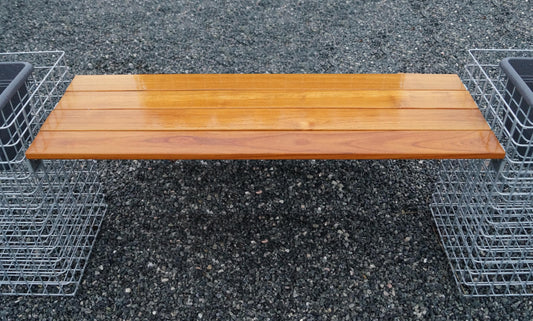 Lange Bankauflage TEAK 115 cm