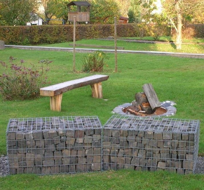 Gabion 100 cm x 50 cm x 50 cm (L x H x D), maskstorlek 5 cm x 10 cm, spiral