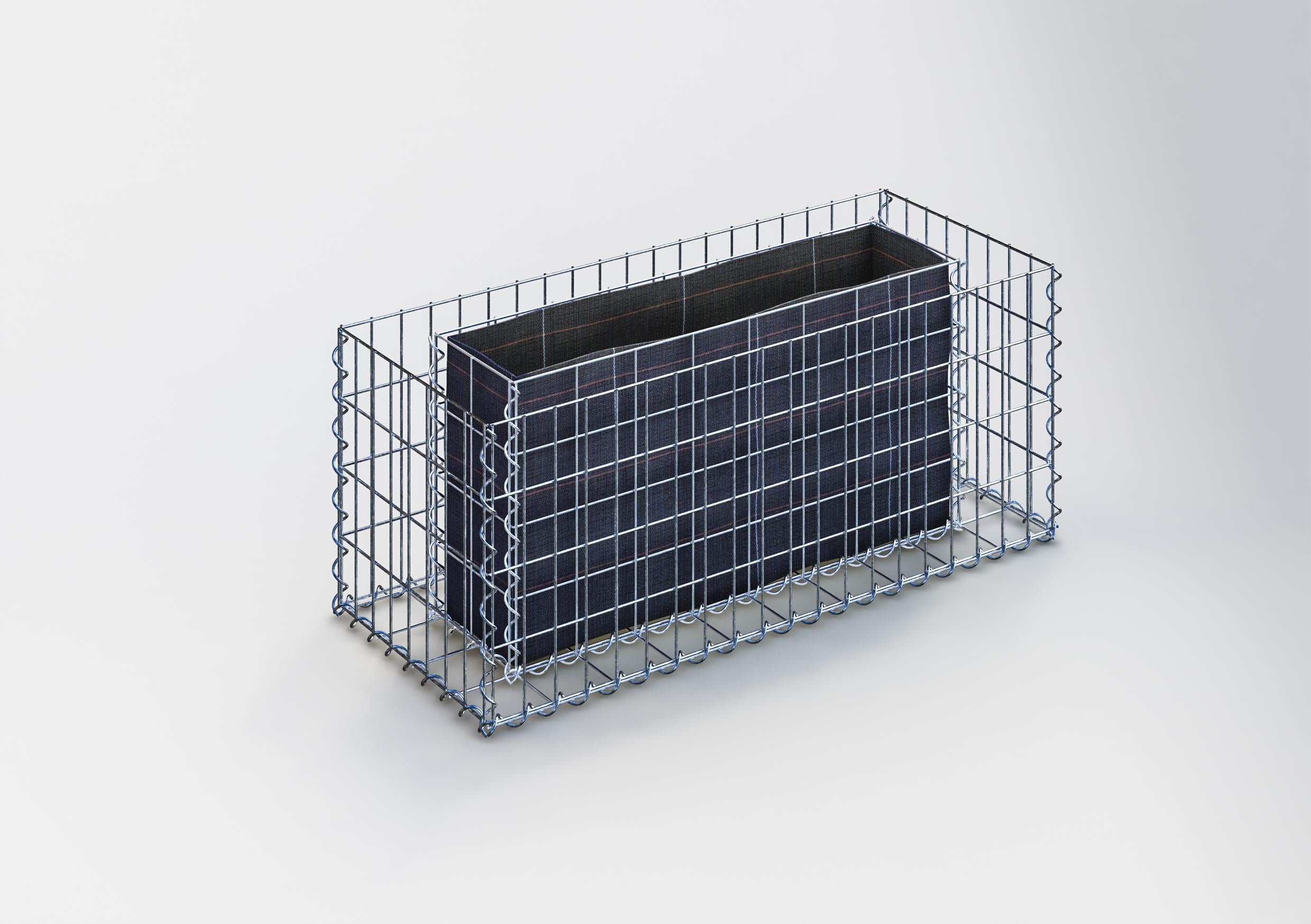 Raised bed square 100 cm x 40 cm x 40 cm (L x H x D), mesh size 5 x 10 cm, wall thickness 10 cm