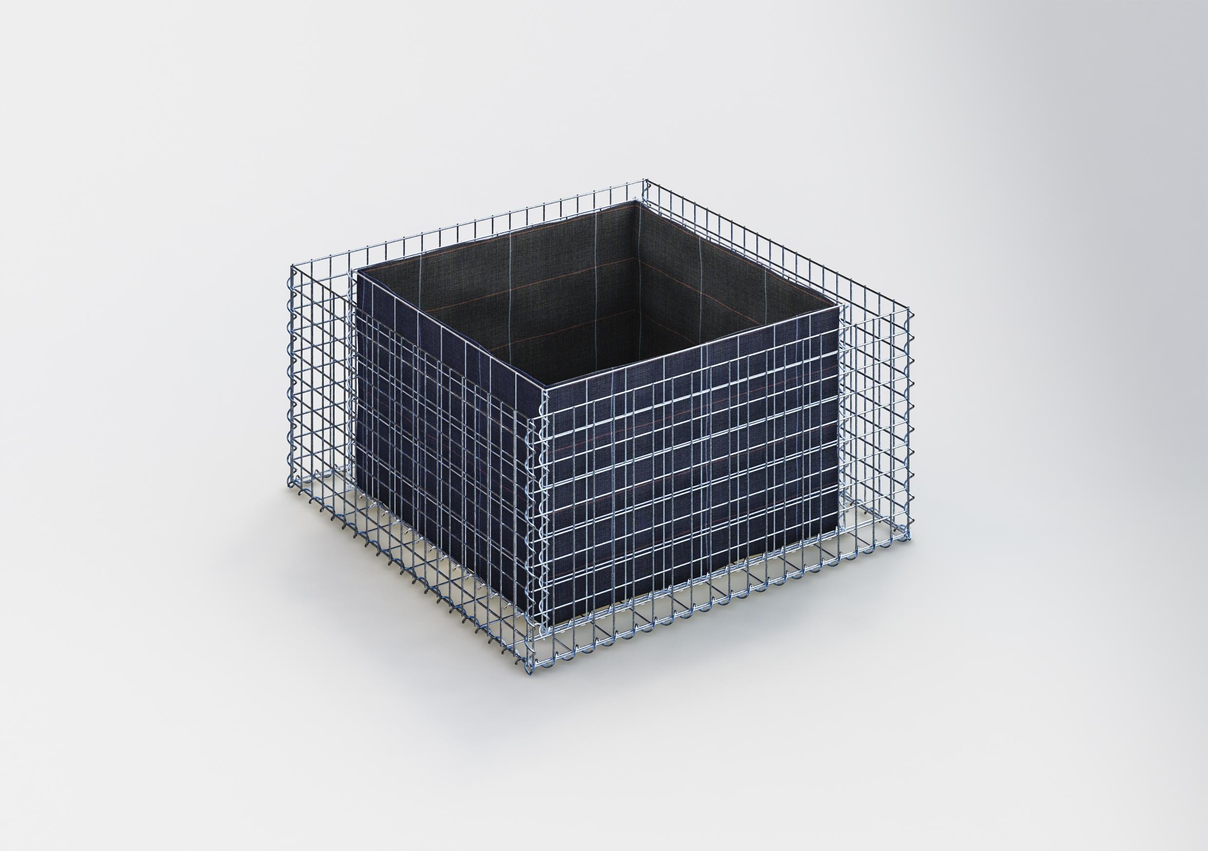 Raised bed square 100 cm x 50 cm x 100 cm (L x H x D), mesh size 5 x 5 cm, wall thickness 10 cm