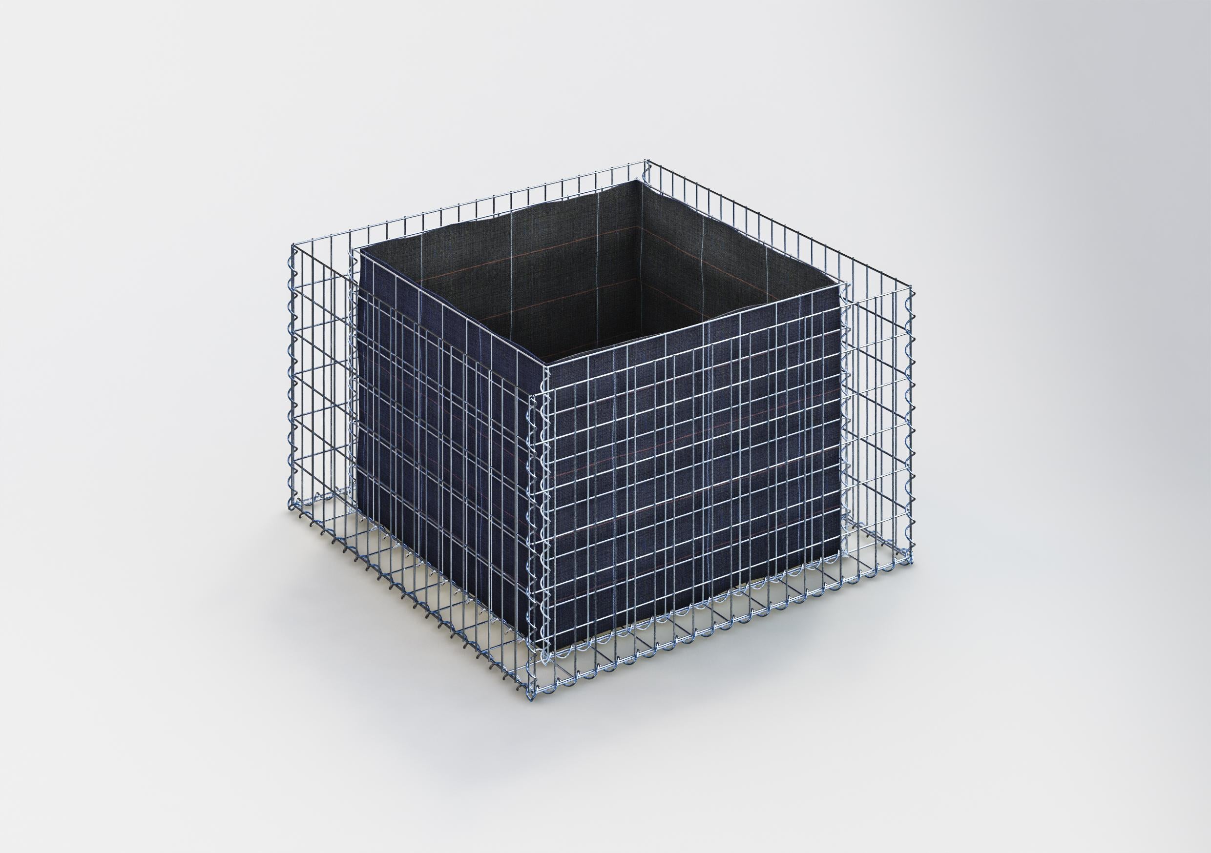 Raised bed square 100 cm x 60 cm x 100 cm (L x H x D), mesh size 5 x 10 cm, wall thickness 10 cm