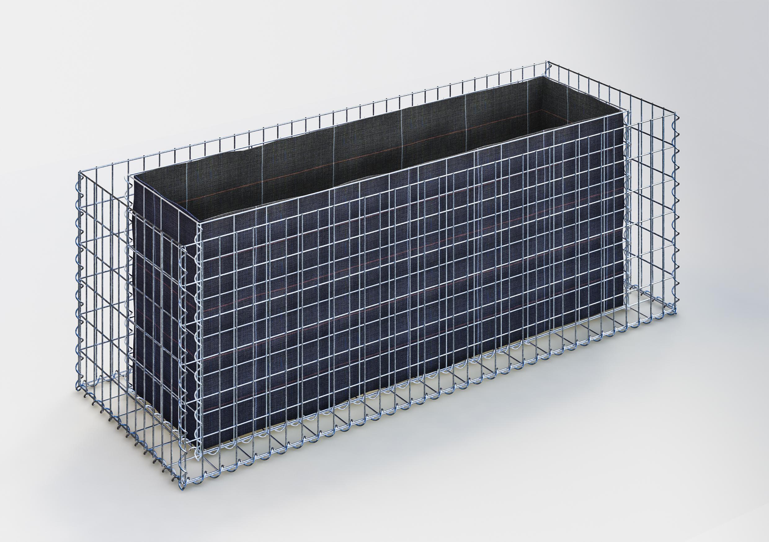 Raised bed square 170 cm x 60 cm x 60 cm (L x H x D), mesh size 5 x 10 cm, wall thickness 10 cm