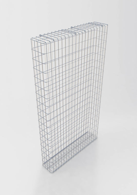 Varmförzinkad gabion 102 cm x 182 cm x 22 cm, maskstorlek 5 cm x 10 cm, försvetsad