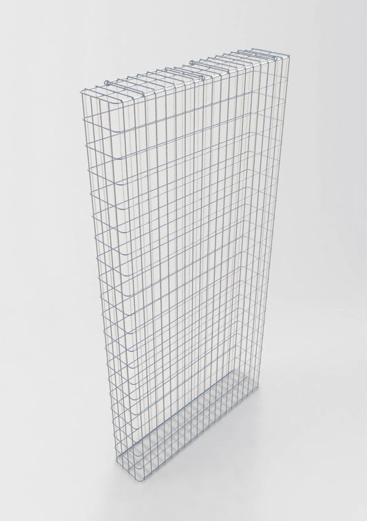 Varmförzinkad gabion 102 cm x 202 cm x 22 cm, maskstorlek 5 cm x 10 cm, helsvetsad