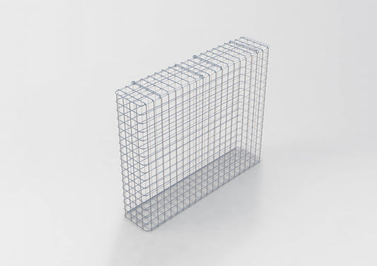 Varmförzinkad gabion 102 cm x 82 cm x 22 cm, maskstorlek 5 cm x 5 cm, helsvetsad
