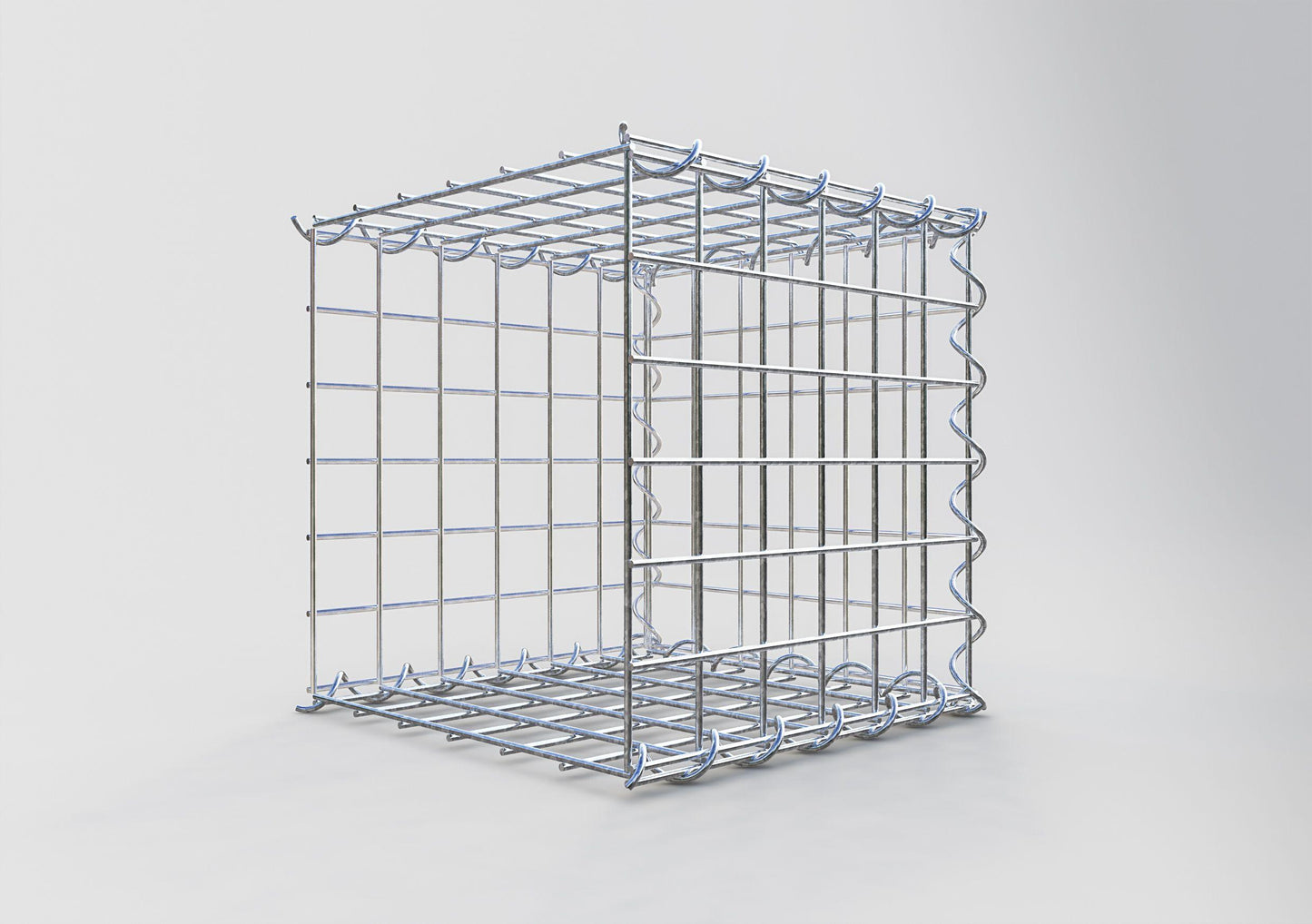 Gavión complementario tipo 2 30 cm x 30 cm x 30 cm (L x A x P), malla 5 cm x 5 cm, espiral