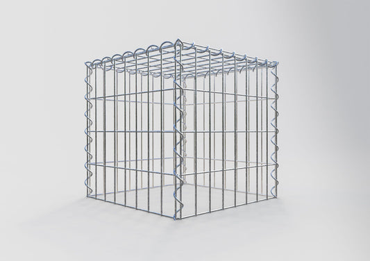 Grown-on gabion type 3 40 cm x 40 cm x 40 cm (L x H x D), mesh size 5 cm x 10 cm, spiral