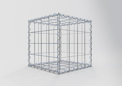Gabion 40 cm x 40 cm x 40 cm (L x H x P), mailles 10 cm x 10 cm, spirale