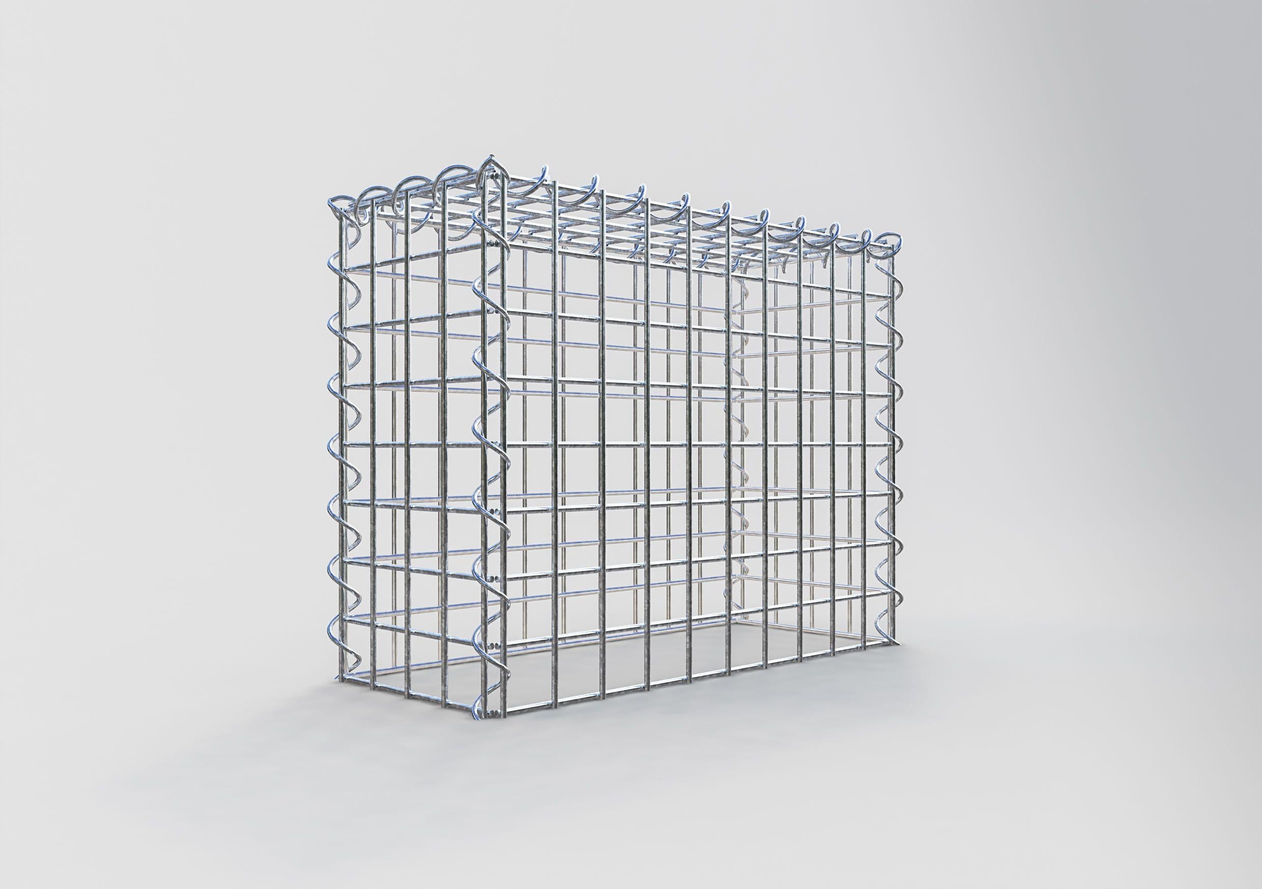 Gabion rapporté type 3 50 cm x 40 cm x 20 cm (L x H x P), mailles 5 cm x 5 cm, spirale