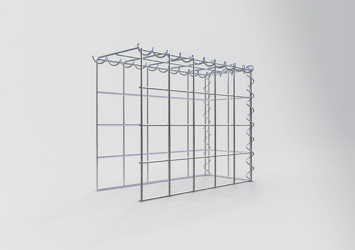 Gabião tipo 4 50 cm x 40 cm x 20 cm (C x A x P), malhagem 10 cm x 10 cm, espiral