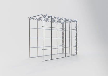 Gabião tipo 4 50 cm x 40 cm x 20 cm (C x A x P), malhagem 10 cm x 10 cm, espiral