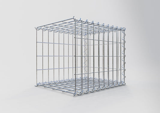 Gabion rapporté type 2 50 cm x 40 cm x 40 cm (L x H x P), mailles 5 cm x 10 cm, spirale