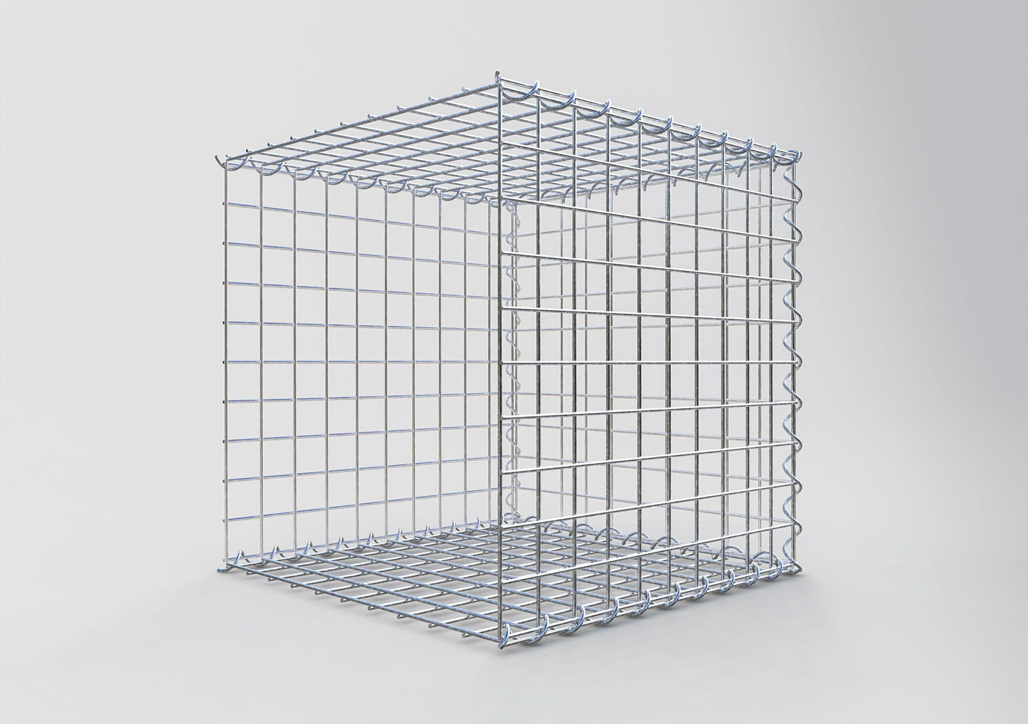 Gabbione aggiuntivo tipo 2 50 cm x 50 cm x 50 cm (L x A x P), dimensione maglia 5 cm x 5 cm, a spirale