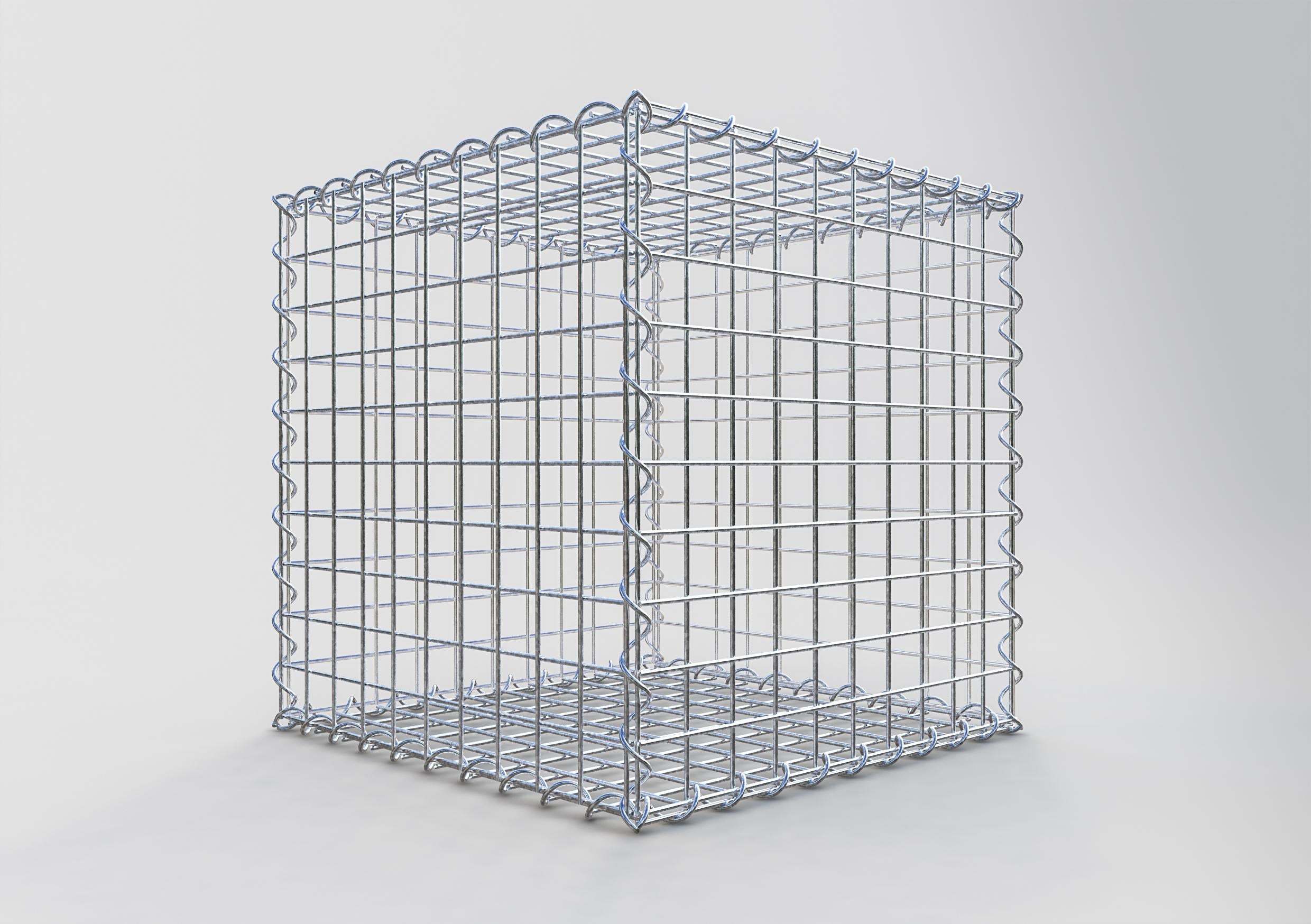 Gabion 50 cm x 50 cm x 50 cm (L x H x D), mesh size 5 cm x 5 cm, spiral