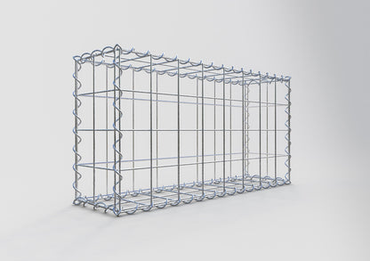 Gabião 80 cm x 40 cm x 20 cm (C x A x P), malhagem 10 cm x 10 cm, espiral