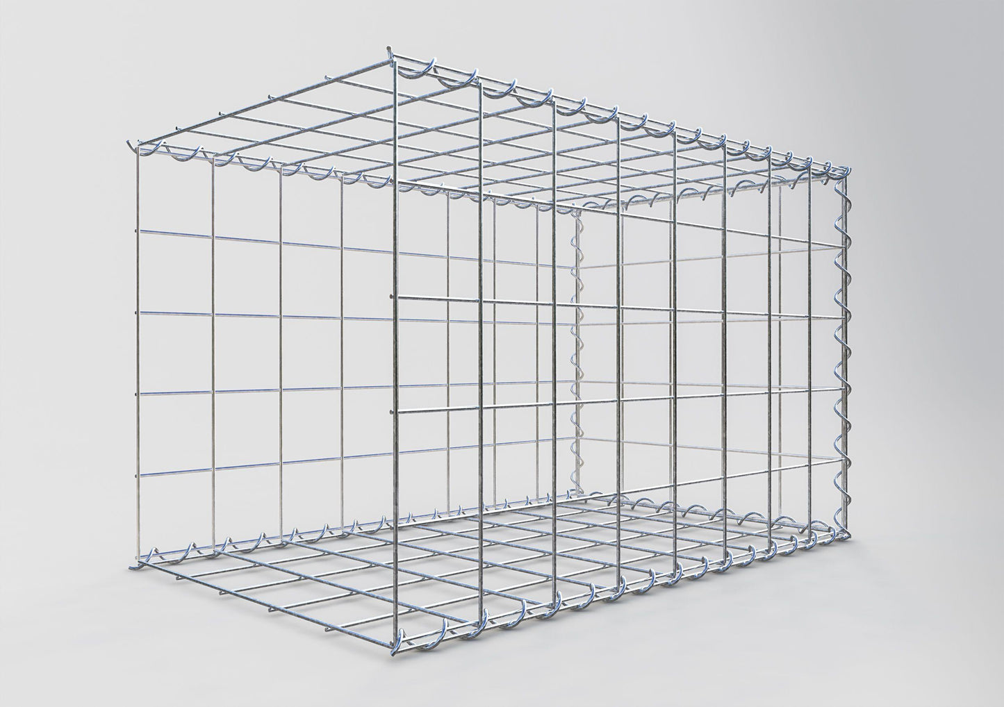 Grown-on gabion type 2 80 cm x 50 cm x 50 cm (L x H x D), mesh size 10 cm x 10 cm, spiral