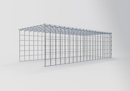 Opvokset gabion type 4 100 cm x 30 cm x 40 cm (L x H x D), maskestørrelse 5 cm x 5 cm, spiral