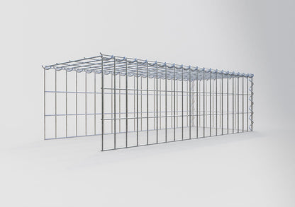 Anbaugabione Typ 4 100 cm x 30 cm x 40 cm (L x H x T), Maschenweite 5 cm x 10 cm, Spirale