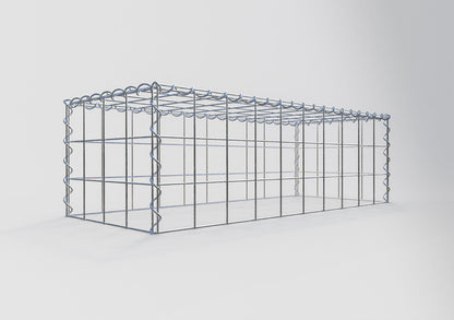 Gabião tipo 3 100 cm x 30 cm x 40 cm (C x A x P), malhagem 10 cm x 10 cm, espiral