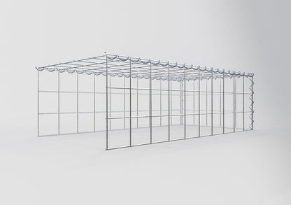 Anbaugabione Typ 4 100 cm x 30 cm x 50 cm (L x H x T), Maschenweite 10 cm x 10 cm, Spirale