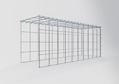 Opvokset gabion type 4 100 cm x 40 cm x 30 cm (L x H x D), maskestørrelse 10 cm x 10 cm, spiral