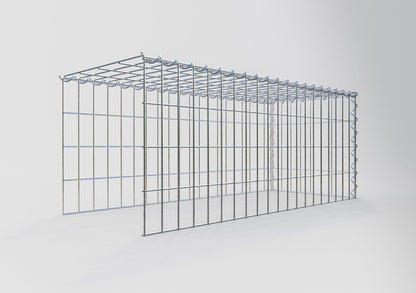 Extra gabion typ 4 100 cm x 40 cm x 40 cm (L x H x D), maskstorlek 5 cm x 10 cm, spiral