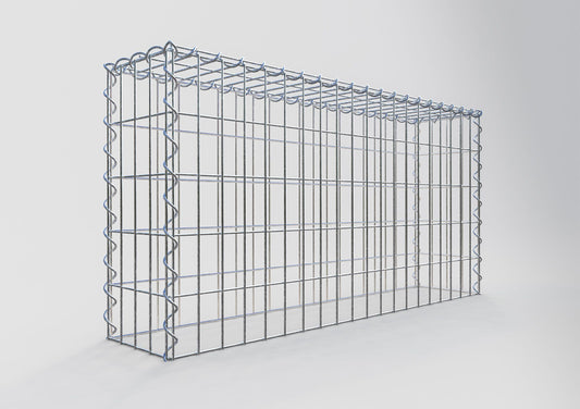 Gabion rapporté type 3 100 cm x 50 cm x 20 cm (L x H x P), mailles 5 cm x 10 cm, spirale