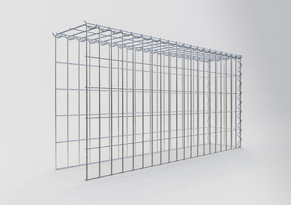 Gabião Tipo 4 100 cm x 50 cm x 20 cm (C x A x P), malhagem 5 cm x 10 cm, espiral