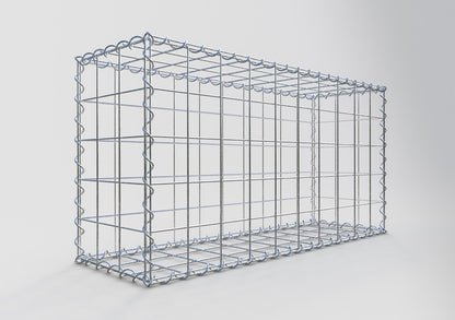 Gabião 100 cm x 50 cm x 30 cm (C x A x P), malhagem 10 cm x 10 cm, espiral