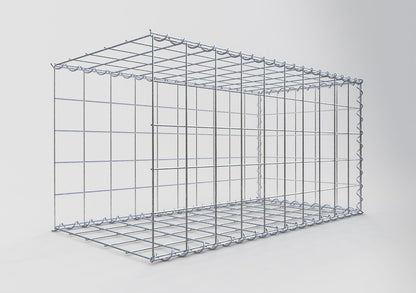 Gabião tipo 2 100 cm x 50 cm x 50 cm (C x A x P), malhagem 10 cm x 10 cm, espiral