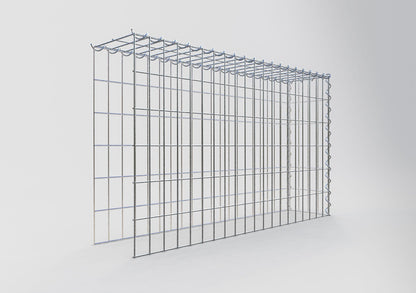 Gabion rapporté type 4 100 cm x 60 cm x 20 cm (L x H x P), mailles 5 cm x 10 cm, spirale