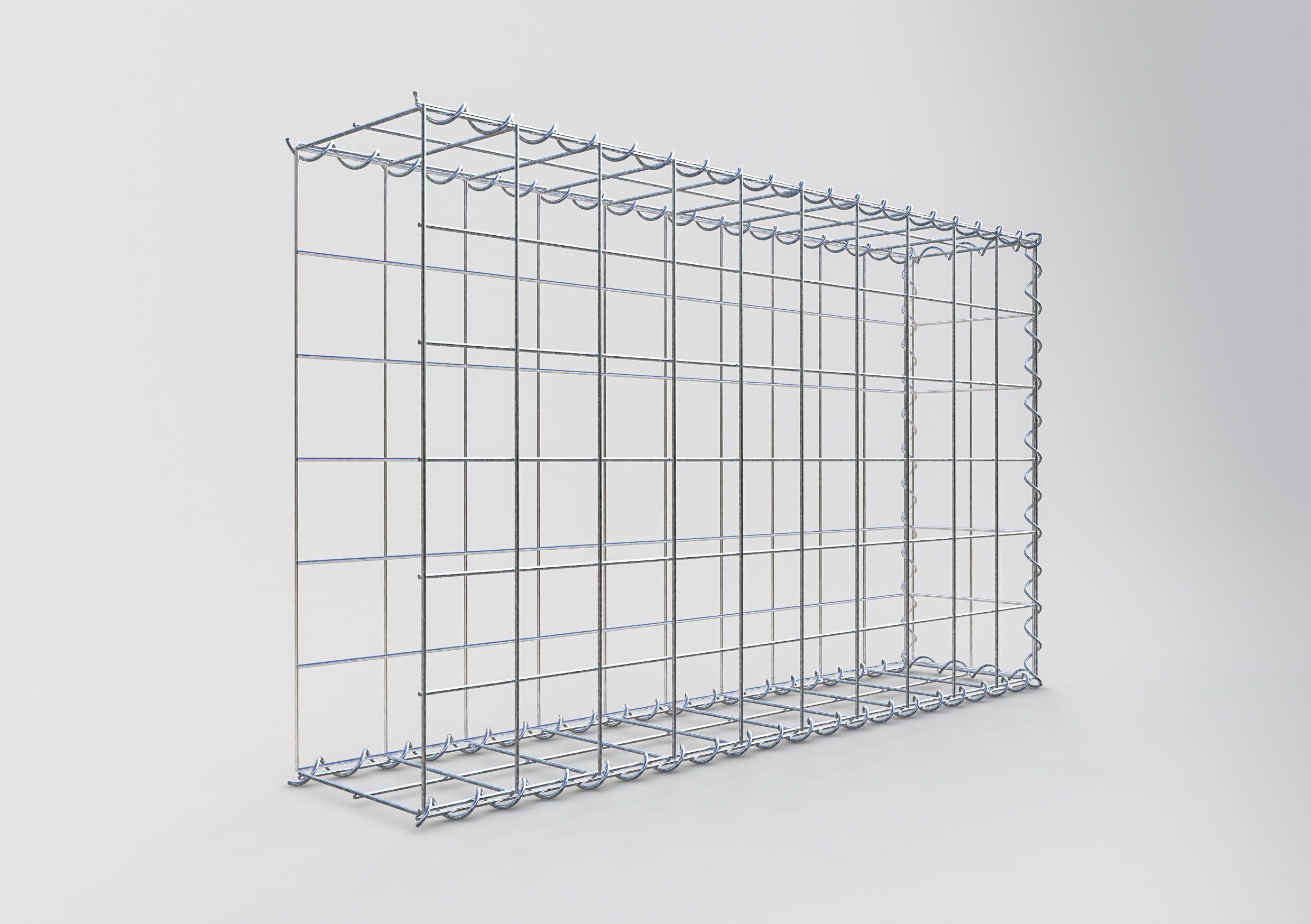 Gavión complementario tipo 2 100 cm x 60 cm x 20 cm (L x A x P), malla 10 cm x 10 cm, espiral