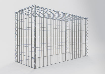 Gabião tipo 3 100 cm x 60 cm x 40 cm (C x A x P), malhagem 5 cm x 10 cm, espiral