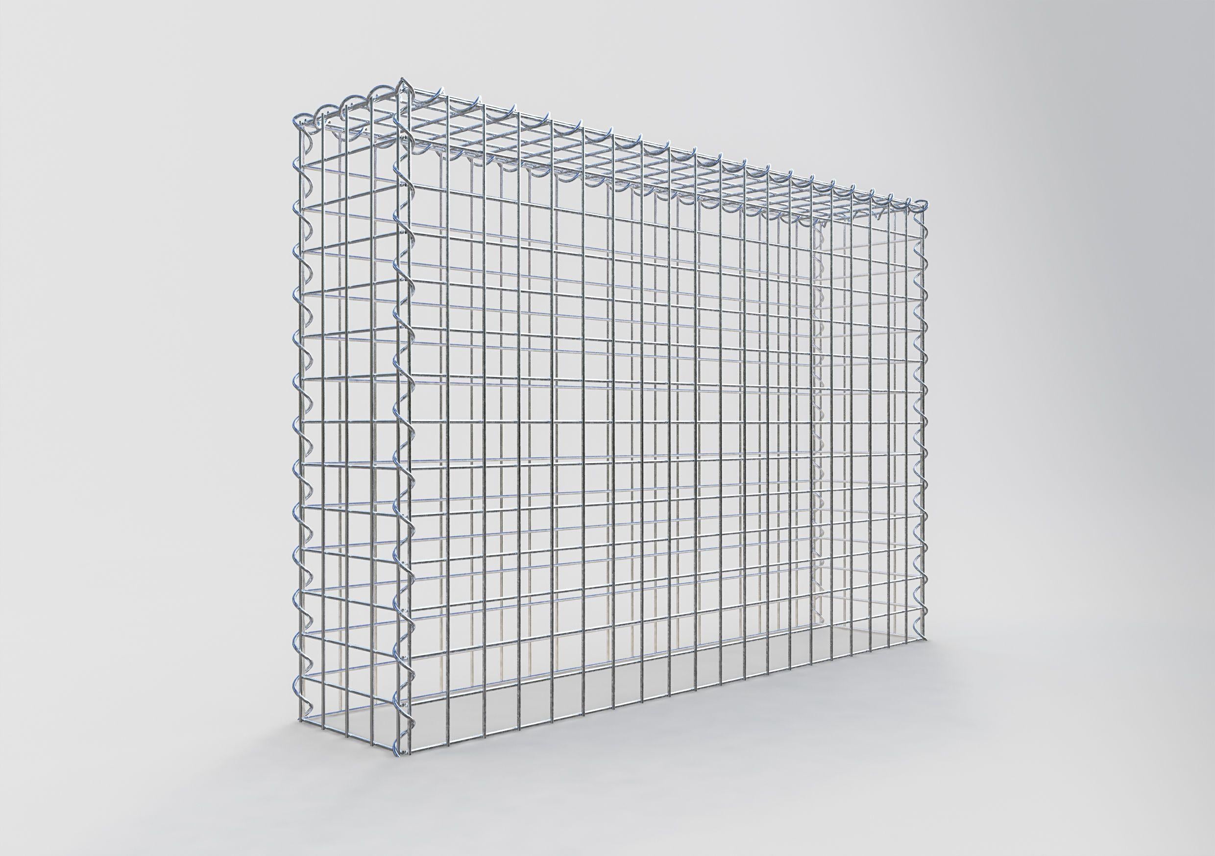 Grown-on gabion type 3 100 cm x 70 cm x 20 cm (L x H x D), mesh size 5 cm x 5 cm, spiral