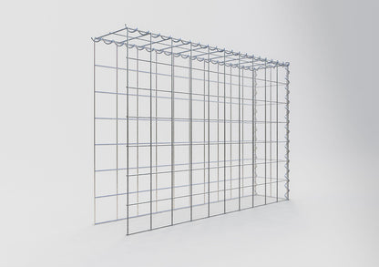 Gabion rapporté type 4 100 cm x 70 cm x 20 cm (L x H x P), mailles 10 cm x 10 cm, spirale