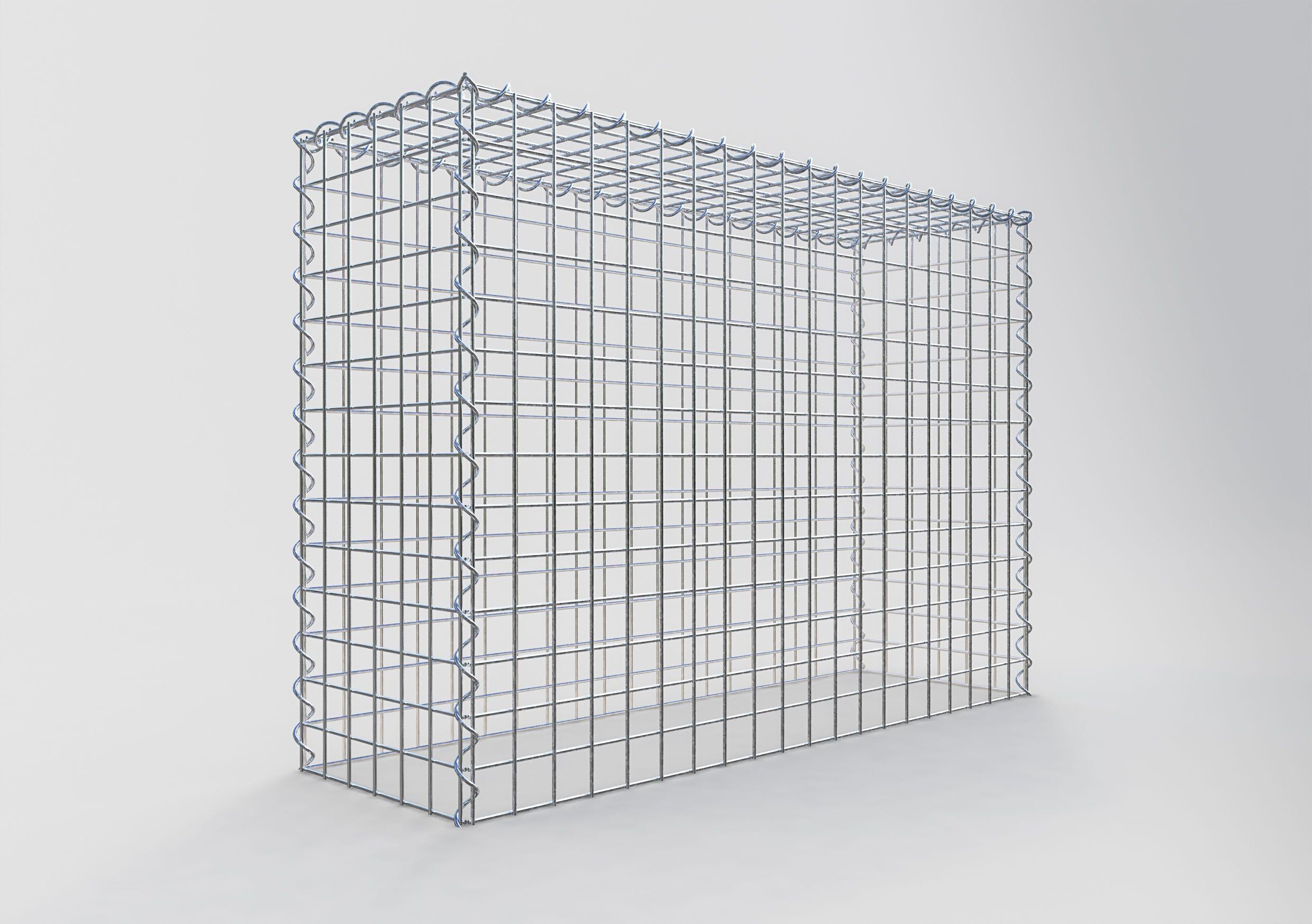 Grown-on gabion type 3 100 cm x 70 cm x 30 cm (L x H x D), mesh size 5 cm x 5 cm, spiral