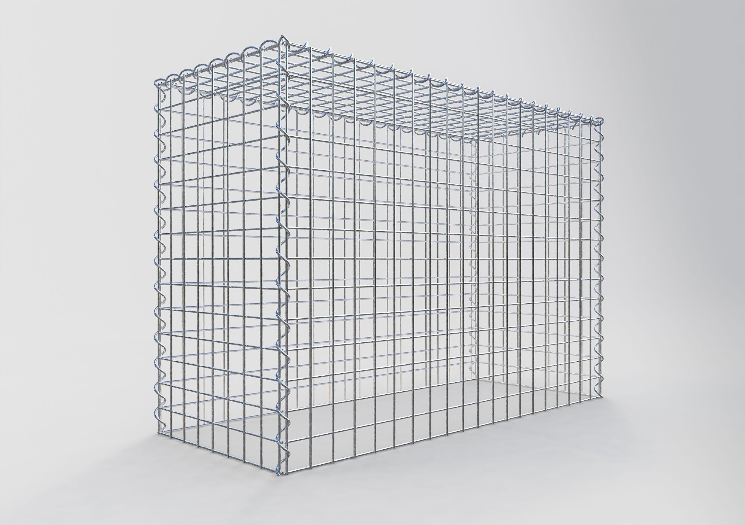 Extra gabion typ 3 100 cm x 70 cm x 40 cm (L x H x D), maskstorlek 5 cm x 5 cm, spiral