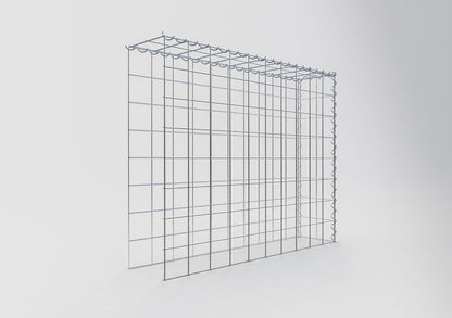 Opvokset gabion type 4 100 cm x 80 cm x 20 cm (L x H x D), maskestørrelse 10 cm x 10 cm, spiral