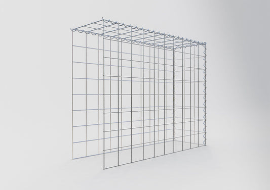 Gabião Tipo 4 100 cm x 80 cm x 30 cm (C x A x P), malhagem 10 cm x 10 cm, espiral