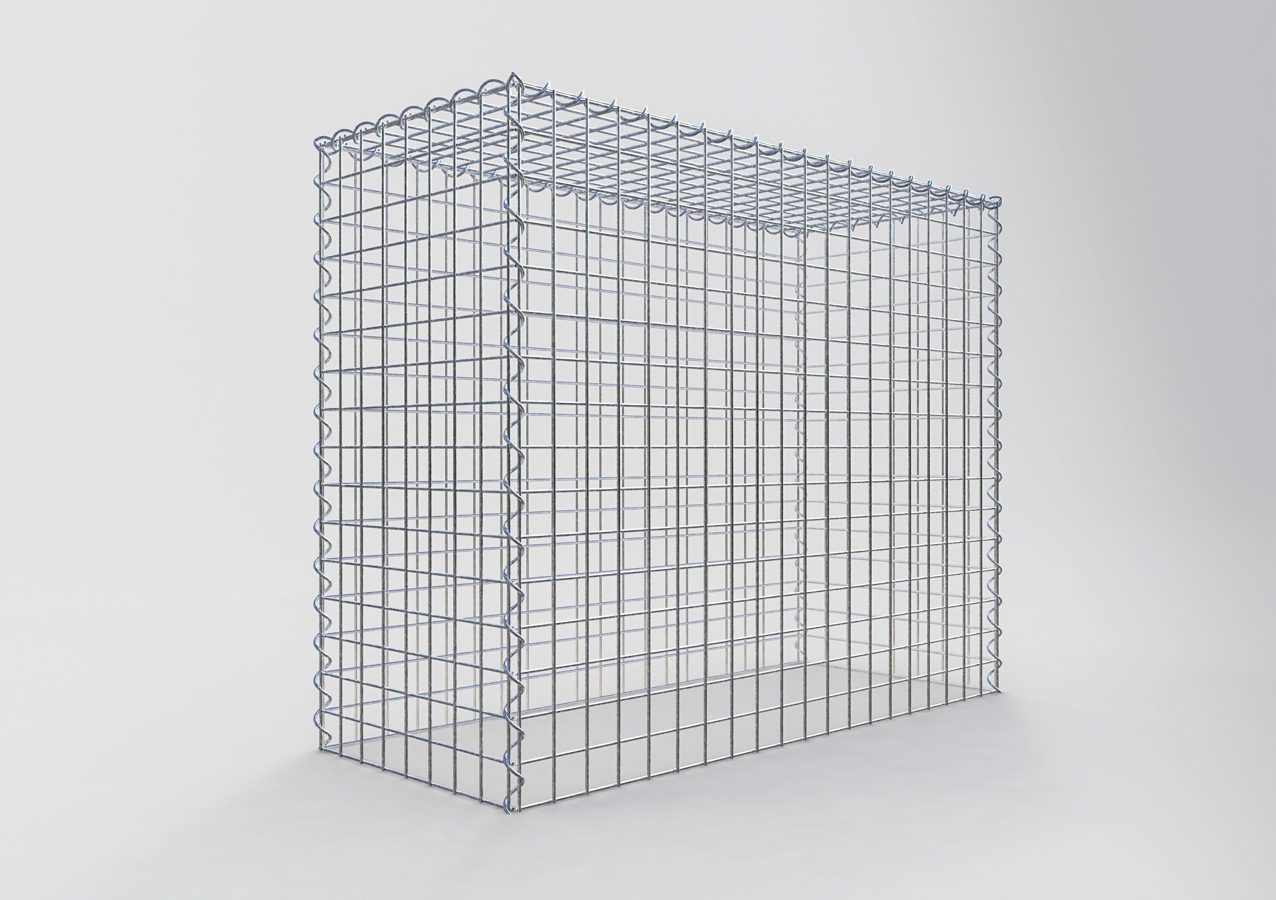 Add-on schanskorf type 3 100 cm x 80 cm x 40 cm (L x H x D), maaswijdte 5 cm x 5 cm, spiraalvormig