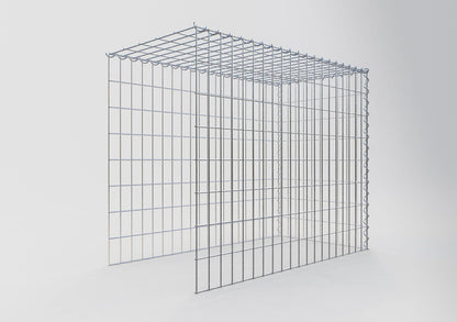 Add-on schanskorf type 4 100 cm x 80 cm x 50 cm (L x H x D), maaswijdte 5 cm x 10 cm, spiraalvormig