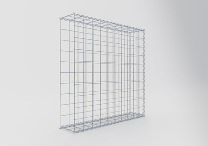 Opvokset gabion type 2 100 cm x 100 cm x 20 cm (L x H x D), maskestørrelse 10 cm x 10 cm, spiral