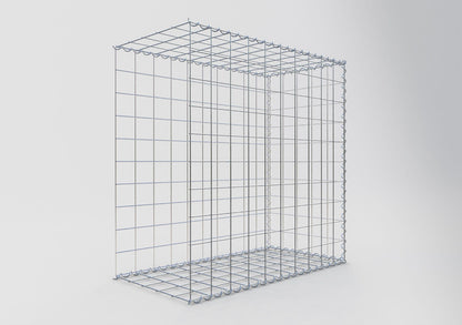 Gabião tipo 2 100 cm x 100 cm x 50 cm (C x A x P), malhagem 10 cm x 10 cm, espiral