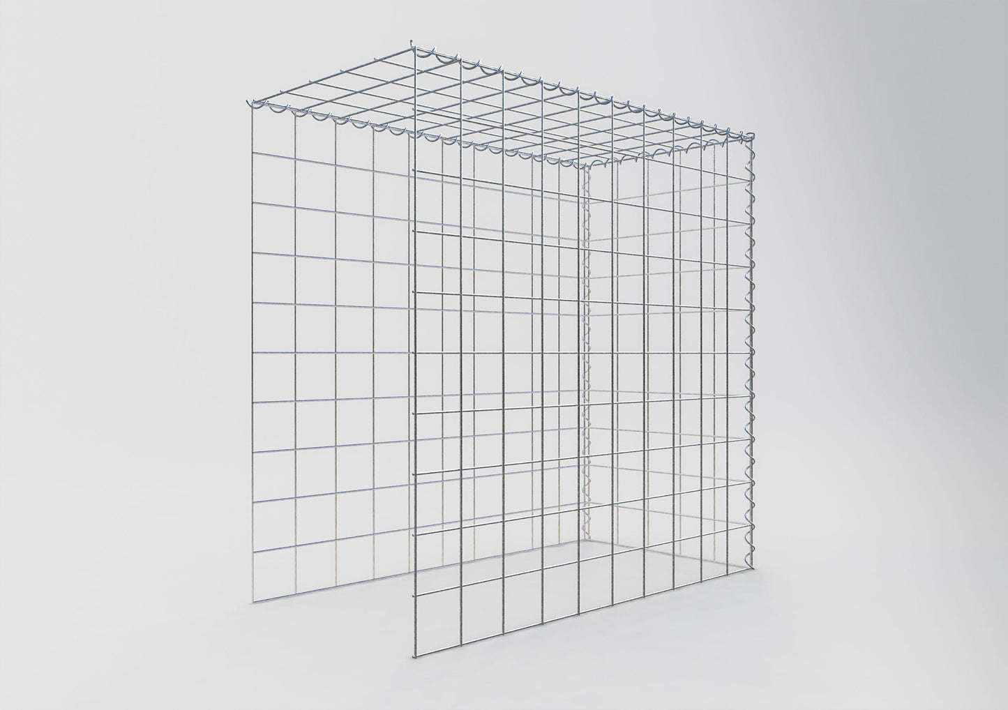 Gavión adicional tipo 4 100 cm x 100 cm x 50 cm (L x A x P), malla 10 cm x 10 cm, en espiral