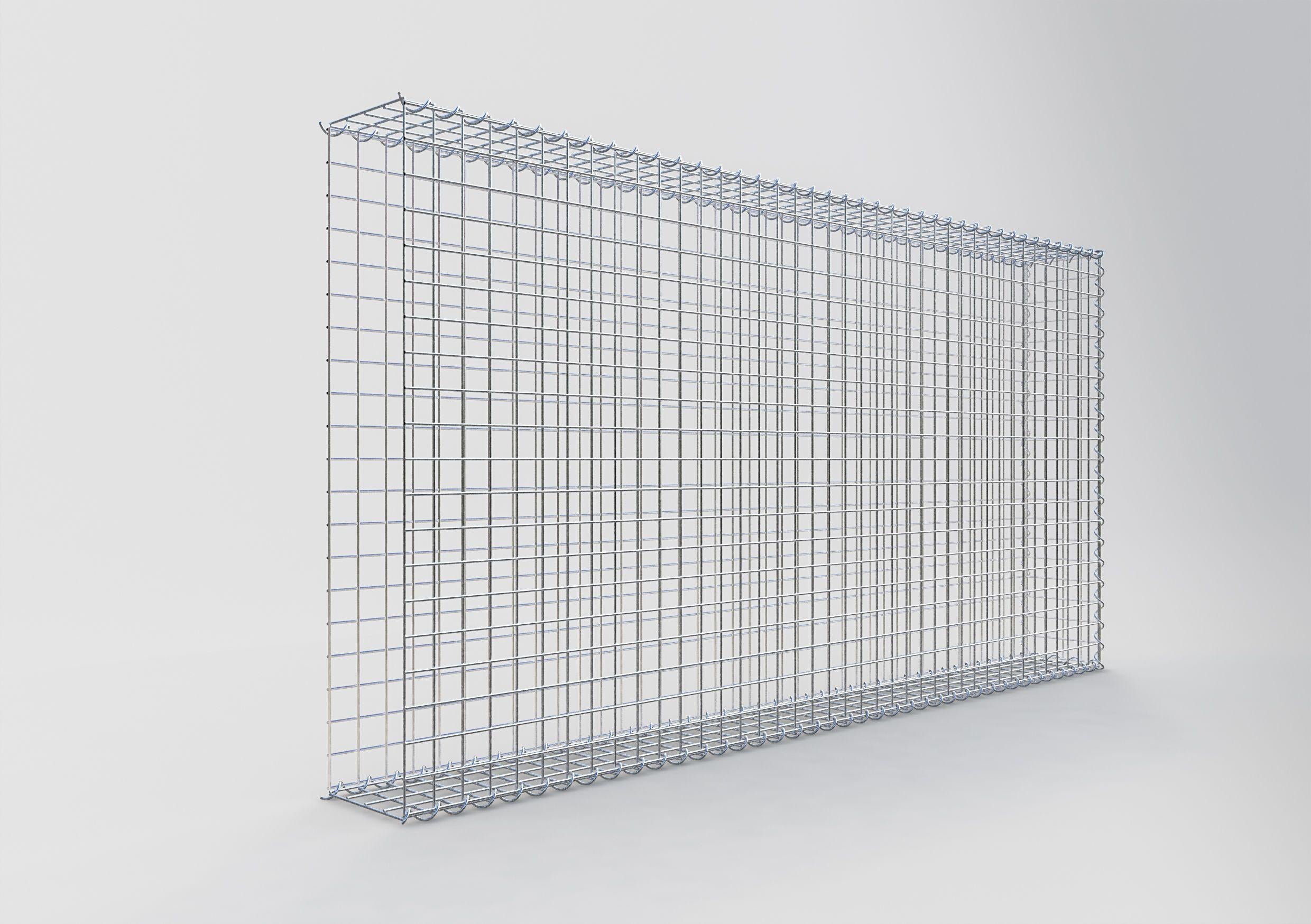 Gabion rapporté type 2 200 cm x 100 cm x 20 cm (L x H x P), mailles 5 cm x 5 cm, spirale