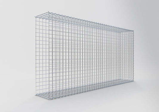 Anbaugabione Typ 2 200 cm x 100 cm x 30 cm (L x H x T), Maschenweite 5 cm x 5 cm, Spirale