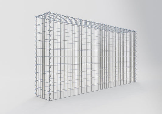 Extra gabion typ 3 200 cm x 100 cm x 30 cm (L x H x D), maskstorlek 5 cm x 10 cm, spiral