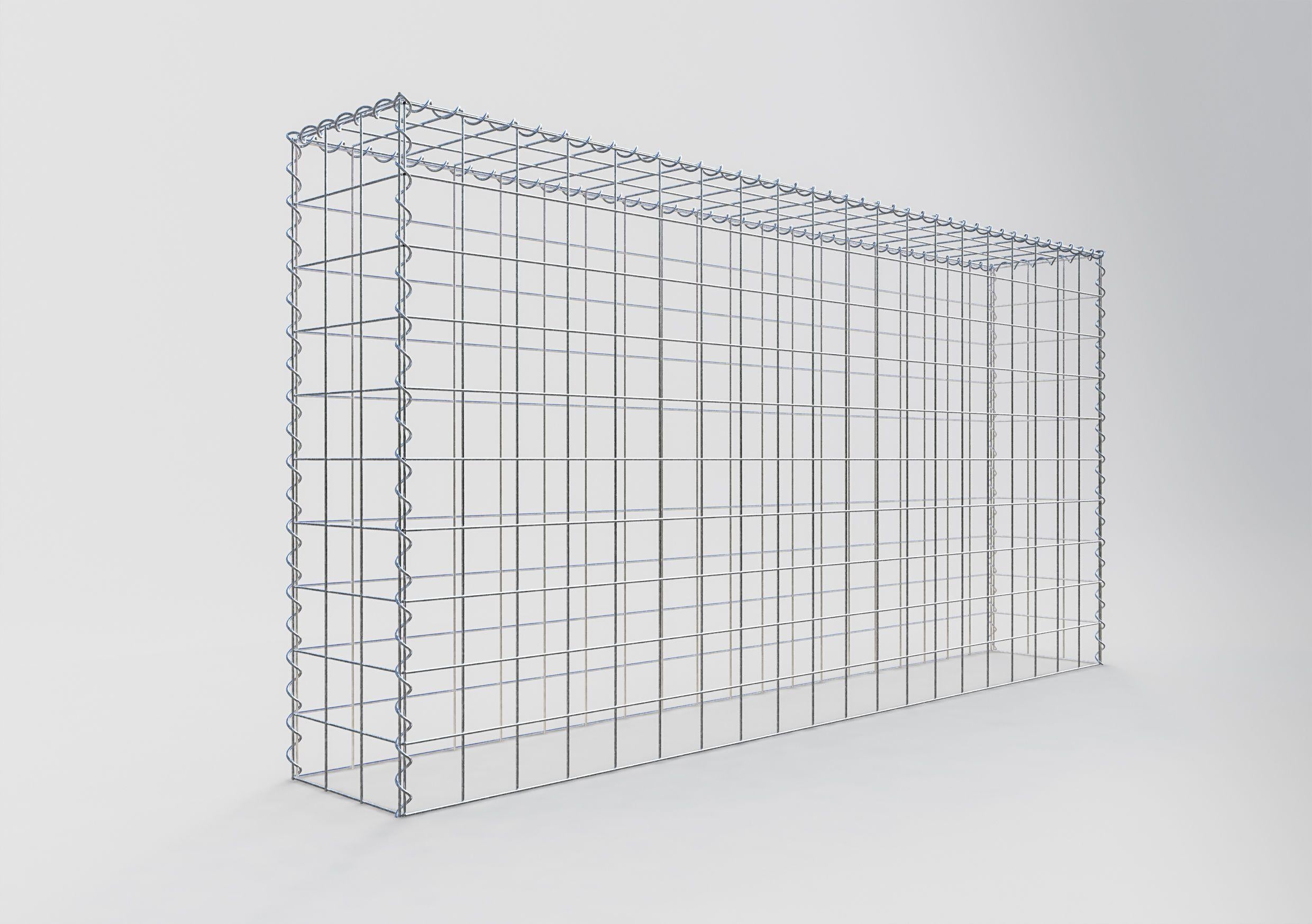 Grown-on gabion type 3 200 cm x 100 cm x 30 cm (L x H x D), mesh size 10 cm x 10 cm, spiral